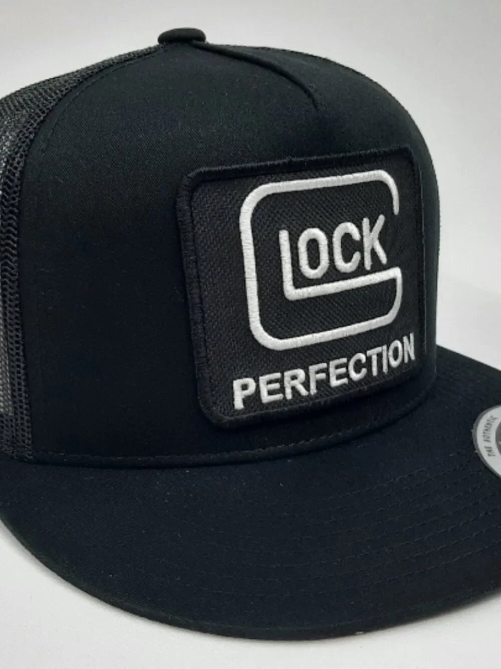 Glock Embroidered Patch Flat Bill Hat Cap Mesh Snapback Trucker